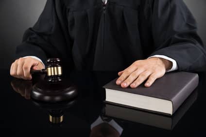 Judge With Gavel And Book