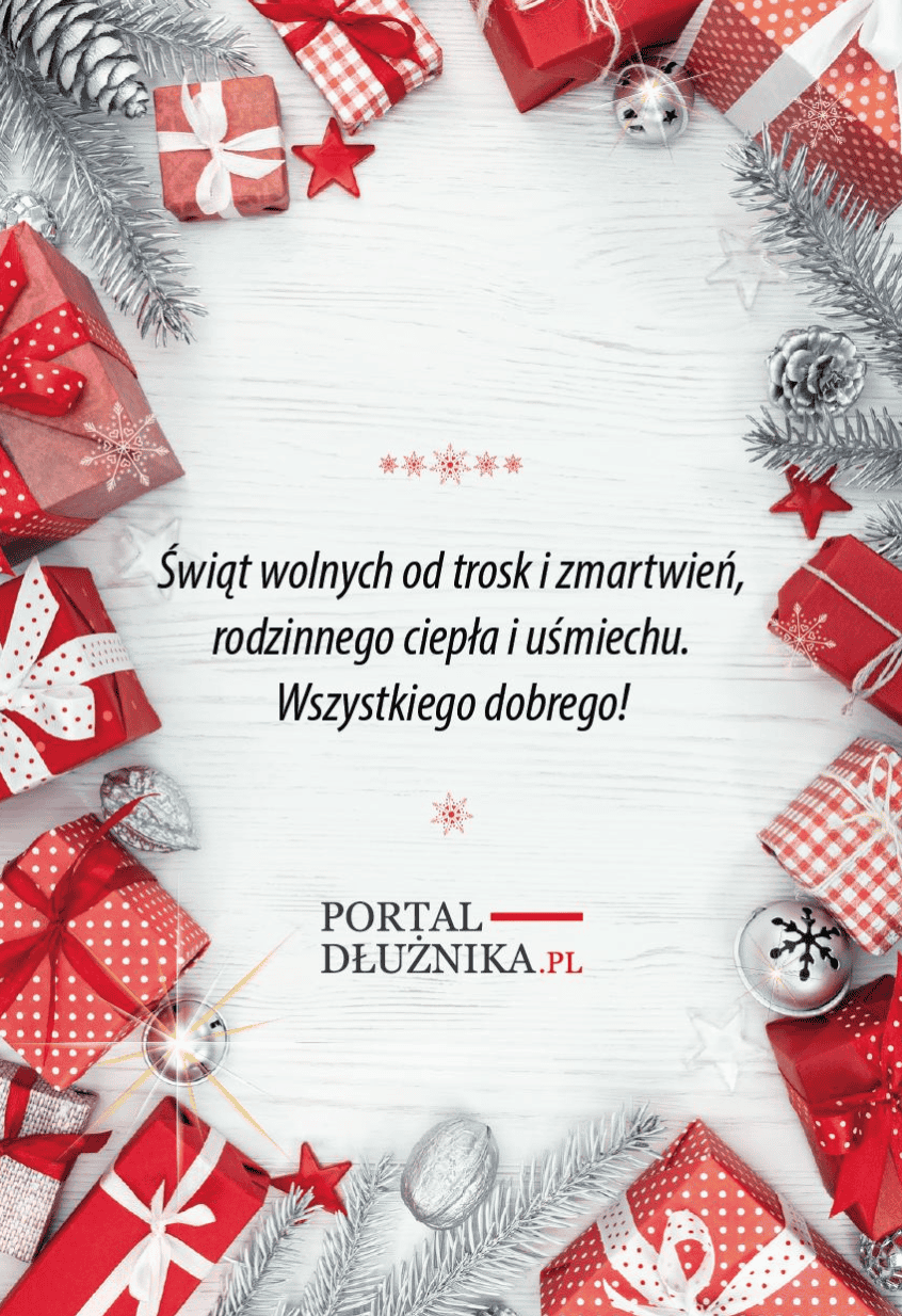 Wesołych Świąt od Portalu-Dłużnika
