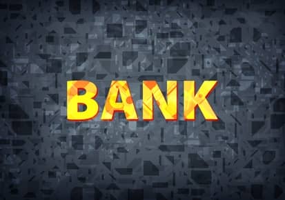 Bank black background