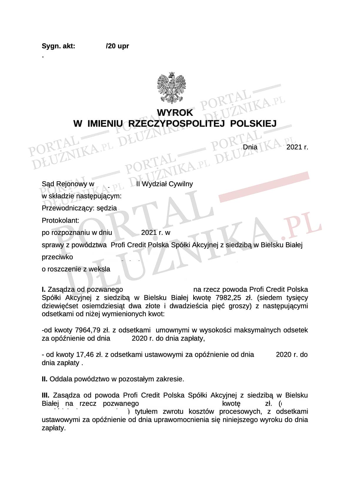 Sąd wzywa pozwanego na rozprawę