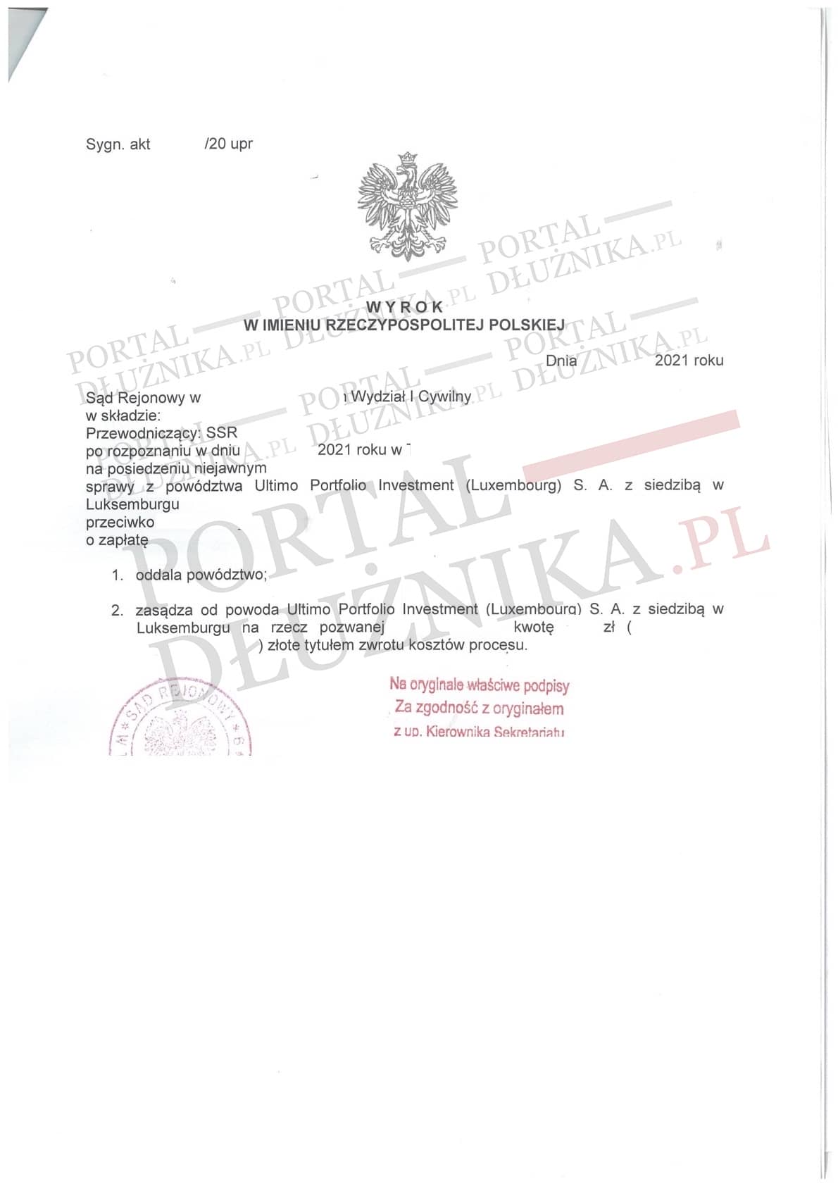 Zapętlenie długów