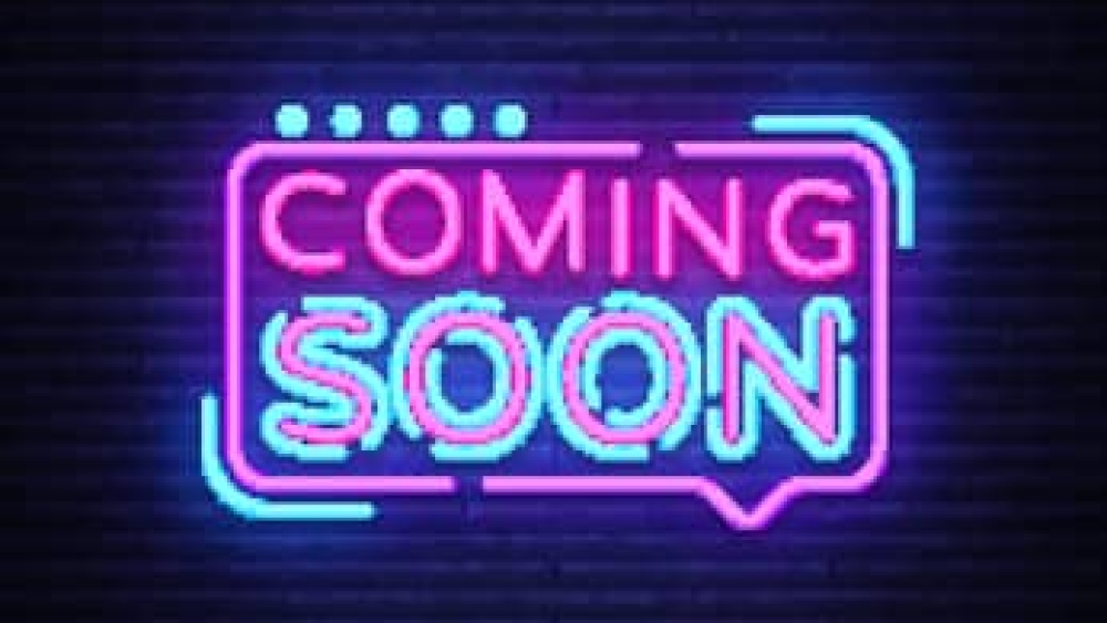 Coming Soon Neon Sign Vector. Coming Soon Badge in neon style, design element, light banner, announcement neon signboard, night neon advensing. Vector Illustration